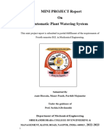 Automatic Plant Watering System Report