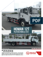 Fiche Technique Sinotruk - Homan 12T Plateau Ridelle 4x2 1