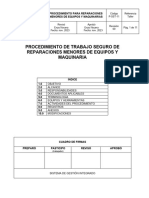 P-SST-11 Reparación de Equipos y Maquinarias