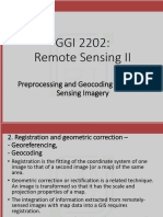 6 - Preprocessing of RS Imagery - 2 Geometric Correction