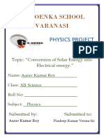 GD Goenka School Varanasi: Physics Project