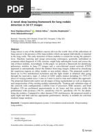 A Novel Deep Learning Framework For Lung Nodule Detection in 3d CT Images