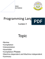 Programming Languages: Nawroz University College Computer Science Department of Computer Science Stage Second