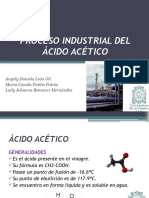 Proceso Industrial Del Ácido Acético