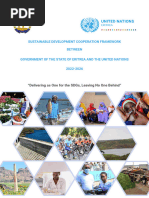 Sustainable Development Cooperation Framework Between Government of The State of Eritrea and The United Nations 2022-2026