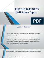 Ethics in Business