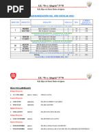 Calendarización 2022