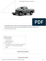 Fuse Box Diagram Volkswagen Amarok (2010-2017)