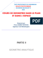 Geometrie Analytique Plane