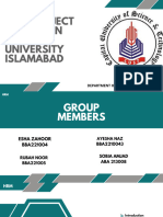 HRM Project Report On Comsats University Islamabad: Department of Management Sciences