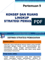 Konsep Dan Ruang Lingkup Strategi Pemasaran