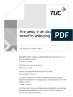 Are People On Disability Benefits Swinging The Lead?