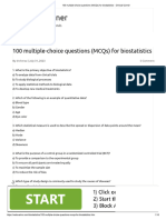 100 Multiple-Choice Questions (MCQS) For Biostatistics - Clinical Corner