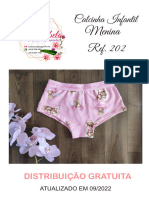 Calc. Infantil Menina Tipo Shorts Ref.202 - P Ao GG - Atualizado em Set. 2022