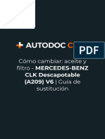 Cómo Cambiar - Aceite y Filtro - MERCEDES-BENZ CLK Descapotable (A209) V6 - Guía de Sustitución