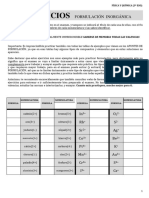 (3º ESO) ENUNCIADOS y SOLUCIONES Formulación Inorgánica