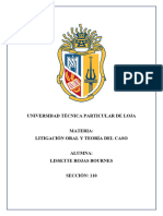 Litigación Oral y Teoría Del Caso