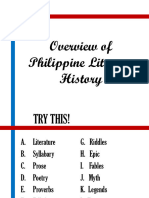 Lesson 2 Philippine Literary History Notes