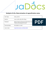 Analysis of Oils: Determination of Saponification Value