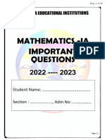 MATHS-1A Sanjay