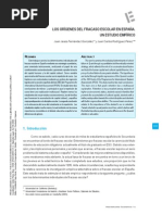 Los Orígenes Del Fracaso Escolar en España: Un Estudio Empírico