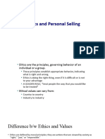 Ethics in Personal Selling