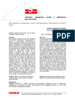 Nosotras, Las Feministas, Categorías, Nudos y Reflexiones Epistémicas en Tiempos de Crisis