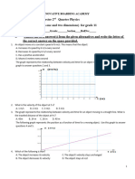 Physics Grade 11 1st Work Sheet