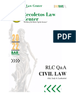 2022 RLC Civil Law QandA