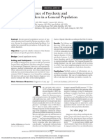 Lifetime Prevalence of Psychotic and Bipolar1 Disorders