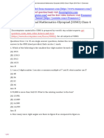 UIMO Class 4 Paper 2018 Part 1