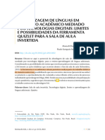 Texto Sobre o Quizzlet Recurso Tecnológico e Ensino de Língua Estrangeira