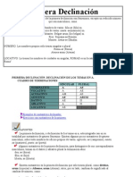 Primera Declinacion 1