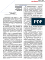 Decreto Supremo Que Aprueba El Reglamento para La Instalación y Operación de La Infraestructura de Carga de La Movilidad Eléctrica