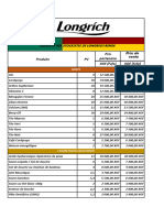 Nouvelle Grille Tarifaire Longrich Benin System Togo 2023 &