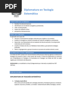 DTS Diplomatura Teologia Sistematica Plan Estudios