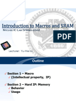 Lec05 Introduction To Macros and SRAM Lint