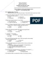 Pre-Test in Bread and Pastry Production