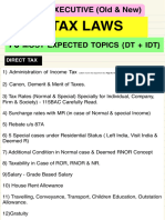 70 Most Expected Topics of DT & IDT CS Executive Students by CA