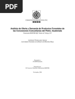 Análisis Oferta y Demanda de Productos Forestales en Concesi