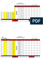 Winter Camp Time Table