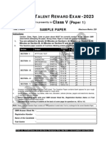 Sample Paper-Class-V