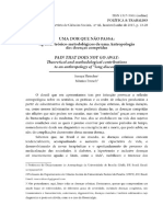 Vista Do Uma Dor Que Não Passa - Aportes Teórico-Metodológicos de Uma Antropologia Das Doenças Compridas