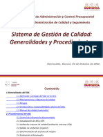 Sistema de Gestión de Calidad Generalidades y Procedimientos