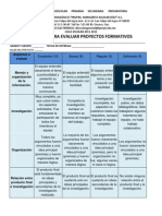 Rubrica para Proyectos