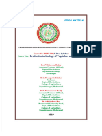 AgriStudyHub - HORT 281 - Production Technology of Vegetables and Spices Notes by DR Ivs R DD