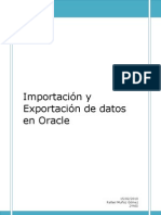 Importacion y Exportacion de Datos en Oracle Por Rafael Munoz Gomez