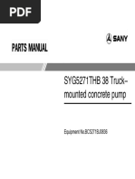 Sany Syg5271thb Camion Bomba Concreto Manual de Partes