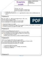 Symetrie Axiale Serie Dexercices 4 Word