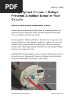 Using Flyback Diodes in Relays Prevents Electrical Noise in Your Circuits